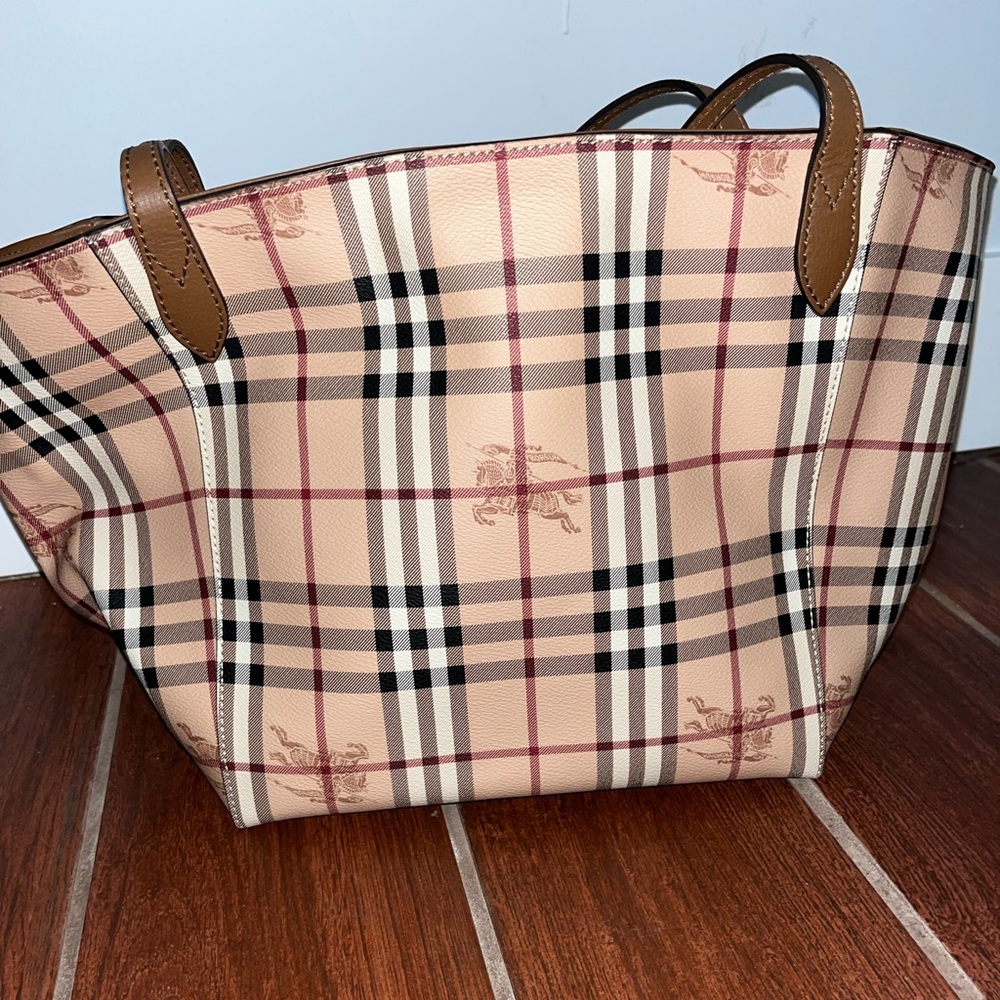Authentic Burberry tote bag medium-large size. New but no tags; never used.